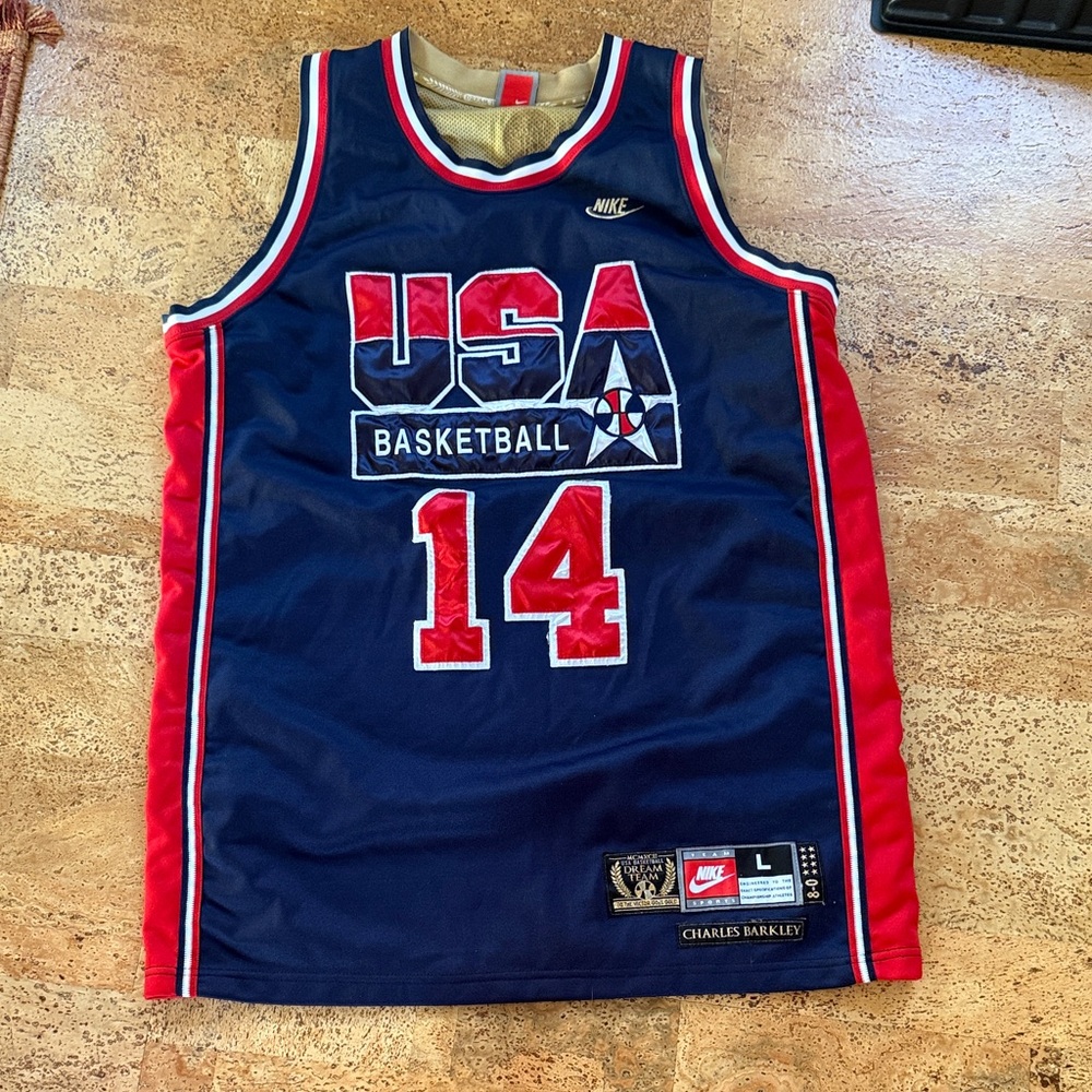 Nike USA Basketball Jersey Charles Barkley men size large